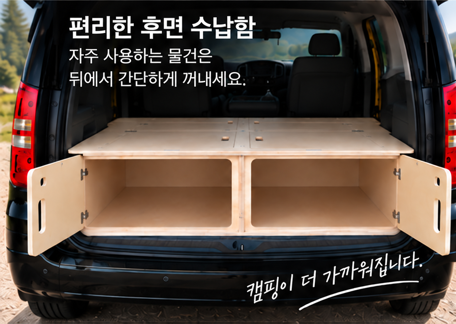 스타렉스 · Camp On · 후면 수납
